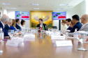  reunião entre o governador Carlos Massa Ratinho Junior e o chefe do governo regional, Jakub Chelstowkski, durante visita da comitiva polonesa à Curitiba. 