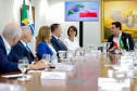  reunião entre o governador Carlos Massa Ratinho Junior e o chefe do governo regional, Jakub Chelstowkski, durante visita da comitiva polonesa à Curitiba. 