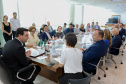  reunião entre o governador Carlos Massa Ratinho Junior e o chefe do governo regional, Jakub Chelstowkski, durante visita da comitiva polonesa à Curitiba. 