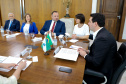  reunião entre o governador Carlos Massa Ratinho Junior e o chefe do governo regional, Jakub Chelstowkski, durante visita da comitiva polonesa à Curitiba. 