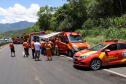 Forças de Segurança auxiliam no atendimento às famílias durante o congestionamento da BR-277