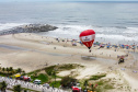 BALÃOJaneiro, 27 de janeiro de 2024 - Balão na estrutura da Arena Verão Maior Paraná em Caiobá.