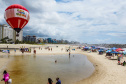 BALÃOJaneiro, 27 de janeiro de 2024 - Balão na estrutura da Arena Verão Maior Paraná em Caiobá.