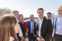 O governador Carlos Massa Ratinho Junior participou nesta quinta-feira (14) do lançamento da pedra fundamental do novo empreendimento do grupo J.Macêdo em Londrina, no Norte do Estado. 