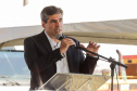 O governador Carlos Massa Ratinho Junior participou nesta quinta-feira (14) do lançamento da pedra fundamental do novo empreendimento do grupo J.Macêdo em Londrina, no Norte do Estado. 