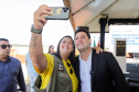 O governador Carlos Massa Ratinho Junior participou nesta quinta-feira (14) do lançamento da pedra fundamental do novo empreendimento do grupo J.Macêdo em Londrina, no Norte do Estado. 