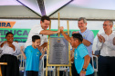 O governador Carlos Massa Ratinho Junior inaugura a Escola de Educação Especial de Nova Laranjeiras, na região Centro-Sul do Paraná. 