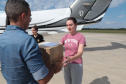 Avião da Casa Militar leva alimento especial para crianças internadas no Rio Grande do Sul