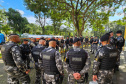 Com 104 agentes e muita tecnologia, forças de segurança do PR seguem apoiando o RS