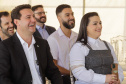 Carambeí, 13 de junho de 2024 - O governador Carlos Massa Ratinho Jr visita a nova fábrica de garrafas da Ambev, que está sendo construída em Carambeí, nos Campos Gerais.