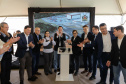 Carambeí, 13 de junho de 2024 - O governador Carlos Massa Ratinho Jr visita a nova fábrica de garrafas da Ambev, que está sendo construída em Carambeí, nos Campos Gerais.