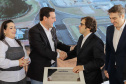 Carambeí, 13 de junho de 2024 - O governador Carlos Massa Ratinho Jr visita a nova fábrica de garrafas da Ambev, que está sendo construída em Carambeí, nos Campos Gerais.
