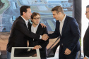 Carambeí, 13 de junho de 2024 - O governador Carlos Massa Ratinho Jr visita a nova fábrica de garrafas da Ambev, que está sendo construída em Carambeí, nos Campos Gerais.