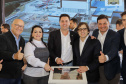 Carambeí, 13 de junho de 2024 - O governador Carlos Massa Ratinho Jr visita a nova fábrica de garrafas da Ambev, que está sendo construída em Carambeí, nos Campos Gerais.