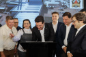 Carambeí, 13 de junho de 2024 - O governador Carlos Massa Ratinho Jr visita a nova fábrica de garrafas da Ambev, que está sendo construída em Carambeí, nos Campos Gerais.