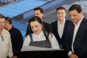 Carambeí, 13 de junho de 2024 - O governador Carlos Massa Ratinho Jr visita a nova fábrica de garrafas da Ambev, que está sendo construída em Carambeí, nos Campos Gerais.