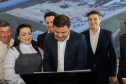 Carambeí, 13 de junho de 2024 - O governador Carlos Massa Ratinho Jr visita a nova fábrica de garrafas da Ambev, que está sendo construída em Carambeí, nos Campos Gerais.