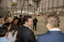 Carambeí, 13 de junho de 2024 - O governador Carlos Massa Ratinho Jr visita a nova fábrica de garrafas da Ambev, que está sendo construída em Carambeí, nos Campos Gerais.