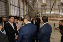 Carambeí, 13 de junho de 2024 - O governador Carlos Massa Ratinho Jr visita a nova fábrica de garrafas da Ambev, que está sendo construída em Carambeí, nos Campos Gerais.