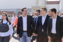 Carambeí, 13 de junho de 2024 - O governador Carlos Massa Ratinho Jr visita a nova fábrica de garrafas da Ambev, que está sendo construída em Carambeí, nos Campos Gerais.
