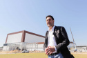 Carambeí, 13 de junho de 2024 - O governador Carlos Massa Ratinho Jr visita a nova fábrica de garrafas da Ambev, que está sendo construída em Carambeí, nos Campos Gerais.