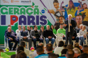Governador em exercício Darci Piana participa do evento Transformando Pessoas, Formando Vencedores, evento que reuniu atletas e técnicos paranaenses que vão participar dos Jogos Olímpicos e Paralímpicos de Paris 2024.  Foto: Gabriel Rosa/AEN