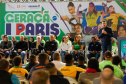 Governador em exercício Darci Piana participa do evento Transformando Pessoas, Formando Vencedores, evento que reuniu atletas e técnicos paranaenses que vão participar dos Jogos Olímpicos e Paralímpicos de Paris 2024.  Foto: Gabriel Rosa/AEN