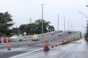Novo viaduto de São José dos Pinhais tem pista superior liberada para o tráfego