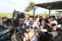 O governador Carlos Massa Ratinho Junior anunciou neste sábado (22), no balneário de Praia de Leste, o projeto de modernização da orla de Pontal do Paraná e um pacote de investimentos para a cidade que ultrapassará R$ 96 milhões