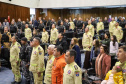 Forças de segurança do Paraná que atuaram em ações no Rio Grande do Sul são homenageadas