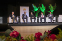 debatedores do palco do 3º Seminário Nacional e 1º Internacional dos Portos Brasileiros