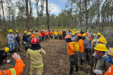 -Bombeiros voluntários do Programa de Incêndios na Natureza