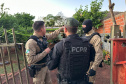 PCPR prende 57 pessoas em três megaoperações simultâneas contra o crime organizado