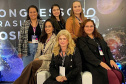 Pesquisadora Audrey Lonni  (à frente) depositou sete patentes em seis anos como Bolsista Produtividade