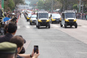  	Desfile com milhares de pessoas festeja os 202 anos da Independência do Brasil