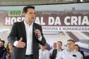 O governador Carlos Massa Ratinho Junior inaugurou nesta segunda-feira (16) o Hospital da Criança Irmã Maria Calista, de Maringá, no Noroeste do Estado.