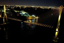 Ponte da Integração Brasil – Paraguai ganha iluminação amarela durante setembro 