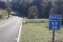 PR-534 Miraselva a Centenário do Sul - proseg Rodovia entre Centenário do Sul e Miraselva recebe serviços de segurança viária 