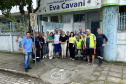 Cestas básicas arrecadadas na Corrida do Porto são distribuídas em Paranaguá
