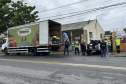 Cestas básicas arrecadadas na Corrida do Porto são distribuídas em Paranaguá