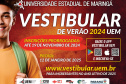 Inscrições para o Vestibular de Verão da UEM terminam nesta terça-feira (19)