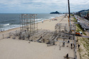 Estruturas estão sendo montadas em Matinhos e Pontal do Paraná para os shows do Verão Maior Paraná