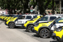 Reforço nas estradas: DER/PR entrega 36 viaturas e 5 cães ao Batalhão de Polícia Rodoviária