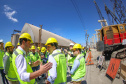 visita às obras do Moegão