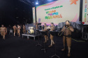 Banda da PMPR estreia no palco principal e anima público em Matinhos Foto: Geraldo Bubniak/AEN