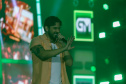 O cantor Gustavo Mioto  durante a apresentacao do seu show dentro da programacao do Verao Maior Parana, em Matinhos 