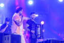 O cantor Gustavo Mioto  durante a apresentacao do seu show dentro da programacao do Verao Maior Parana, em Matinhos 