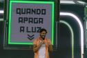 O cantor Gustavo Mioto  durante a apresentacao do seu show dentro da programacao do Verao Maior Parana, em Matinhos 