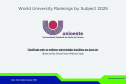  UEL, UEM, UEPG e Unioeste começam 2025 com reconhecimento global em oito áreas acadêmicas