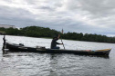 Operação do Instituto Água e Terra (IAT) contra a pesca predatória nas baías de Antonina e Paranaguá.